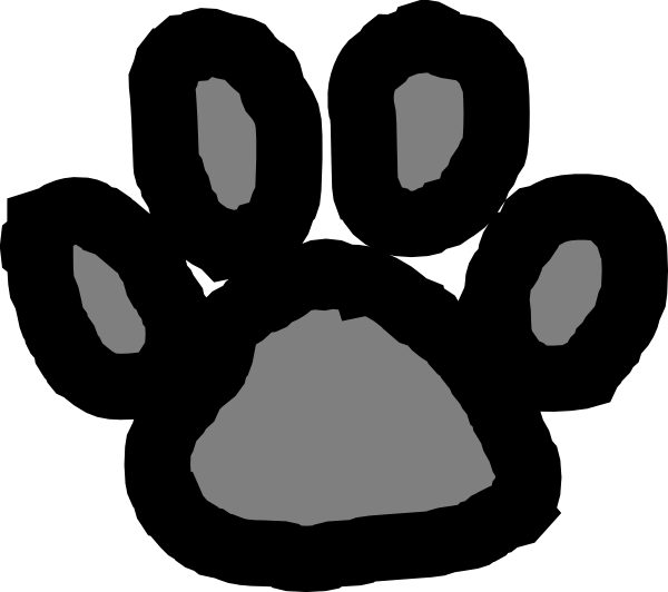 Paw Print clip art - vector clip art online, royalty free & public ...