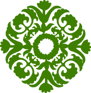 Green flower clipart