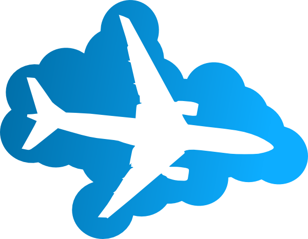 Airplane logo clipart