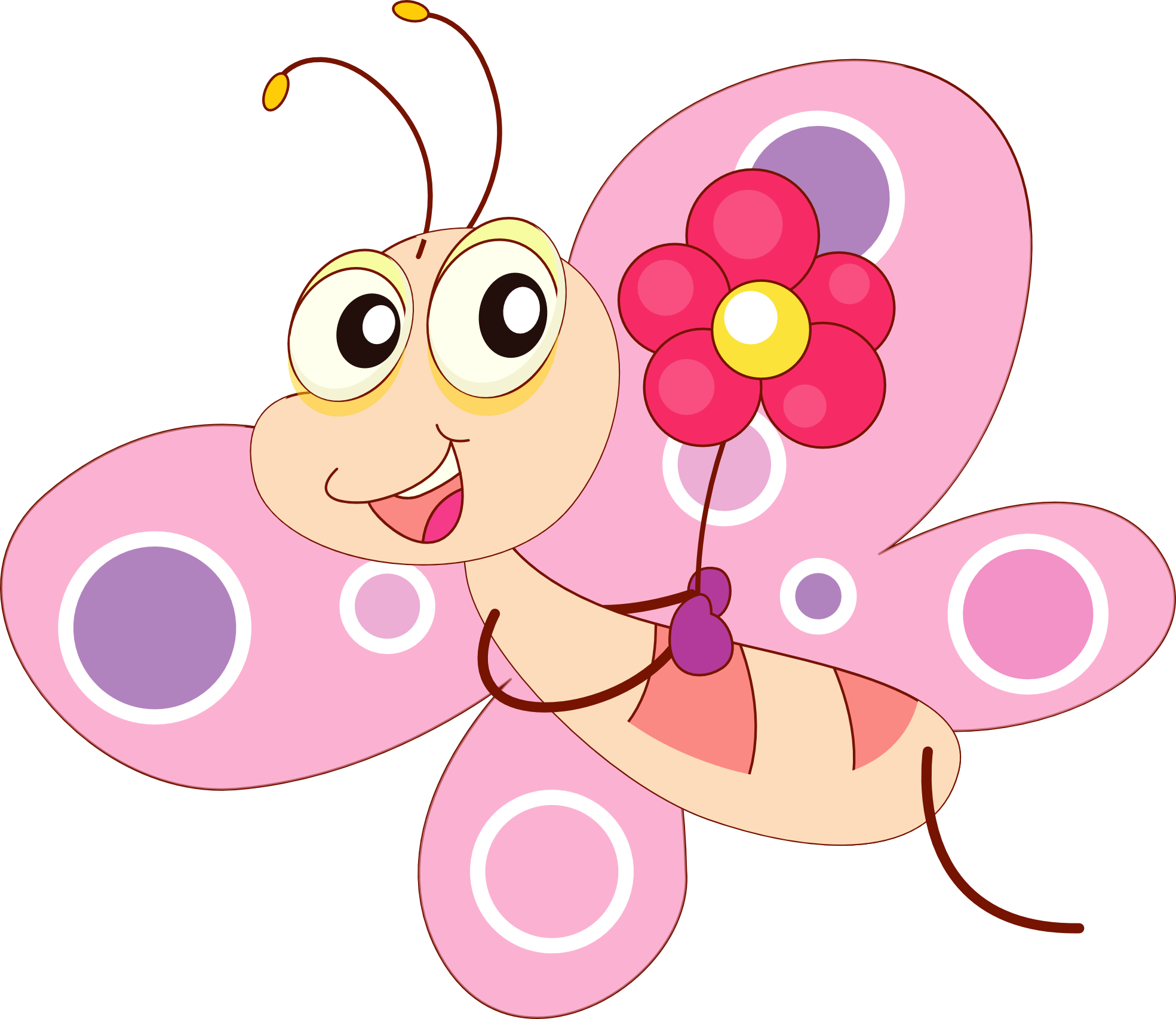 Clip Art: Cartoon Butterfly clipartist.net SVG