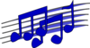 Blue Musical Note Clip Art