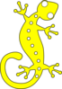 Yellow Geko Clip Art