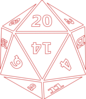 Twenty-sided Dice Clip Art