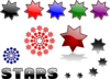 Mixed Stars Clip Art