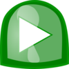 Green Play Button Clip Art