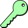 Vert  Clair Key Clip Art