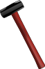 Red Sledgehammer Clip Art