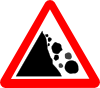 Falling Rocks Clip Art