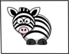 Zebra 2 Clip Art