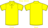 Polo Shirt Yellow Clip Art