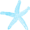 Blue Starfish Clip Art