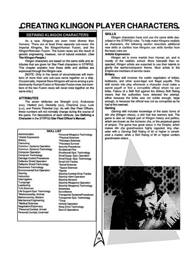 The Klingons: Star Fleet Intelligence Manual (FASA 2002)