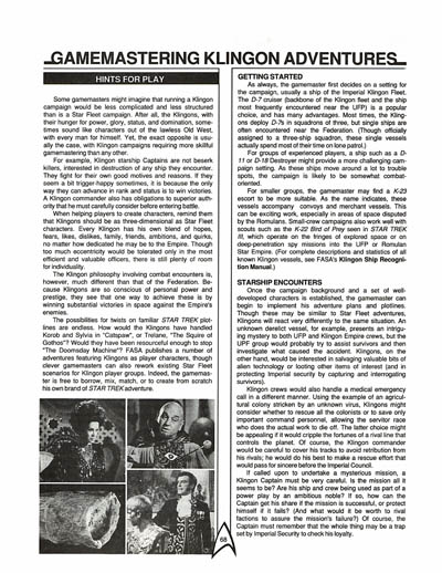 The Klingons: Star Fleet Intelligence Manual (FASA 2002)