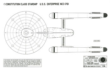 Constitution Class Starship - U.S.S. Enterprise NCC-1701