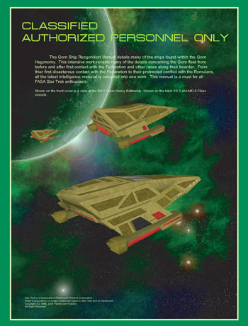 FASA Gorn Ship Recognition Manual