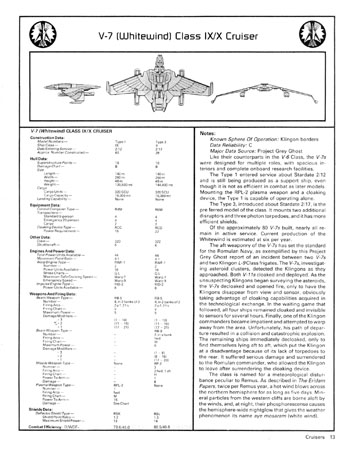 FASA Romulan Ship Recognition Manual