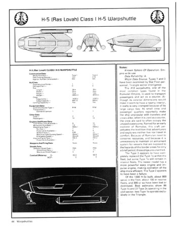 FASA Romulan Ship Recognition Manual