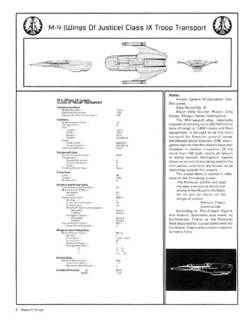 FASA Romulan Ship Recognition Manual