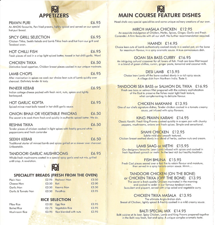 Menu Image