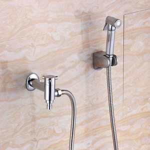 Fashion Cross Handle Bidet Faucet With Hand Held Spray