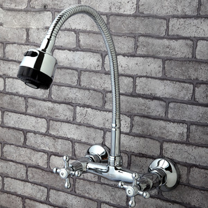 Old Full Rotatable Wall Mounted Kitchen Sink Faucet