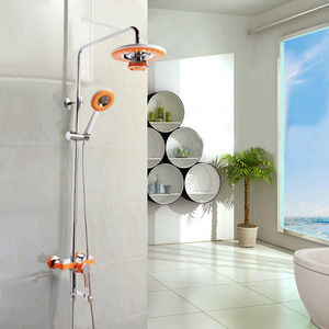 High End Orange Bluetooth Music Copper Shower Faucet