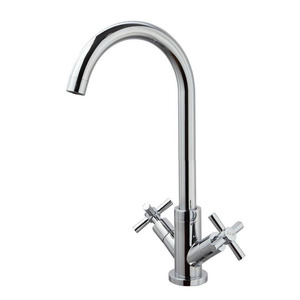 New Arrival Copper Two Cross Handle Kitchen Faucet One Hole