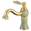 Luxury Sapphire Polished Brass Single Hole Bathroom Faucet