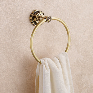 European Style Antique Bronze Bathroom Towel Rings