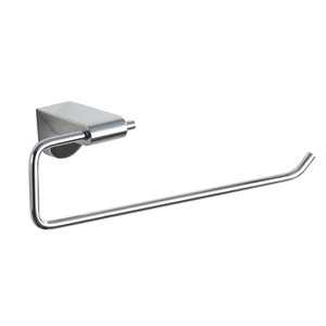 Designer Chrome Square Solid Brass Bathroom Towel Rings