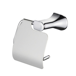 High End Contemporary Brass Chrome Toilet Roll Holder