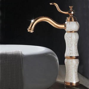 Antique Rose Gold Single Hole Vessel Mount Faucet Bathroom