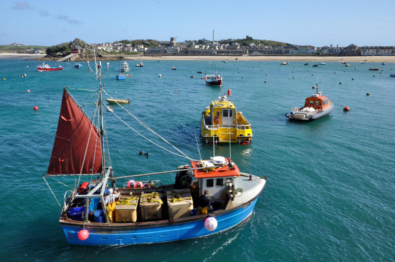 Isles of Scilly, Fishing, Harbour, Quay, Ocean, Atlantic, Cornwall, St Mary's, Island, Holiday, Vacation, Travel, Industry, Boat, Boats, 