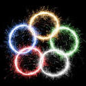 5733   olympic fireworks ring