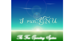 &nbsp;[I Run GNU wallpaper]&nbsp;