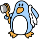 &nbsp;[A penguin getting out of the shower]&nbsp;