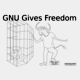 &nbsp;[GNU liberating a computer]&nbsp;