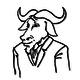 &nbsp;[Gnu wearing a jacket]&nbsp;