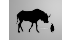 &nbsp;[Gnu and Tux wallpaper, black shapes]&nbsp;