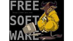 &nbsp;[Flute-playing Gnu - Free Software wallpaper]&nbsp;