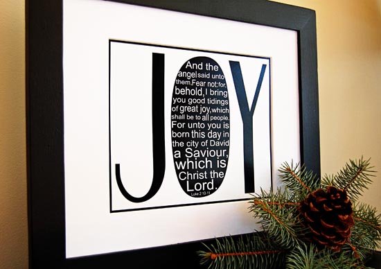 Joy print framed from StudioJRU