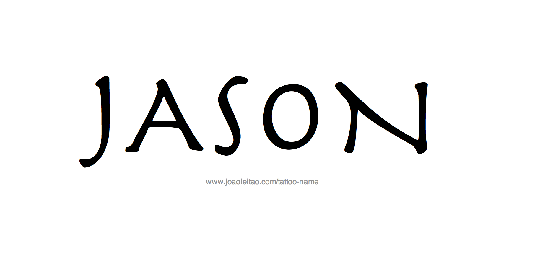 Tattoo Design Name Jason