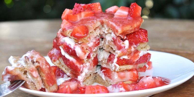 Strawberry Shortcake Pancakes