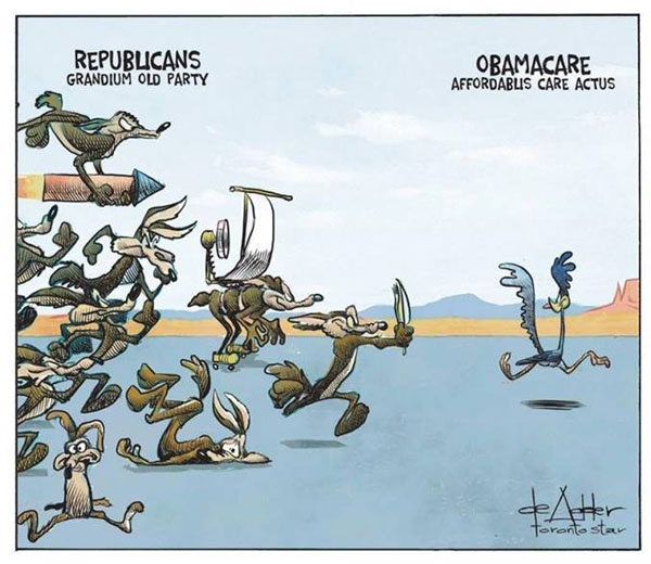 RoadRunnerObamacareCartoon