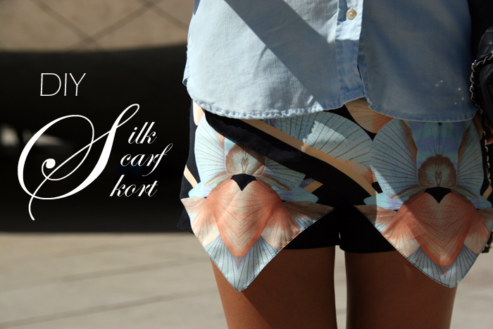 DIY Skort, Silk Scarf DIY, Scarf DIY, skort 