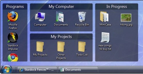 Windows 7 Desktop Icon Organizer