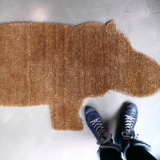 hippo door mat