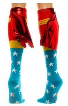 wonder woman caped socks