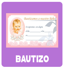 TARJETAS PARA BAUTIZO