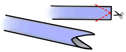 sketch of home-made double reed